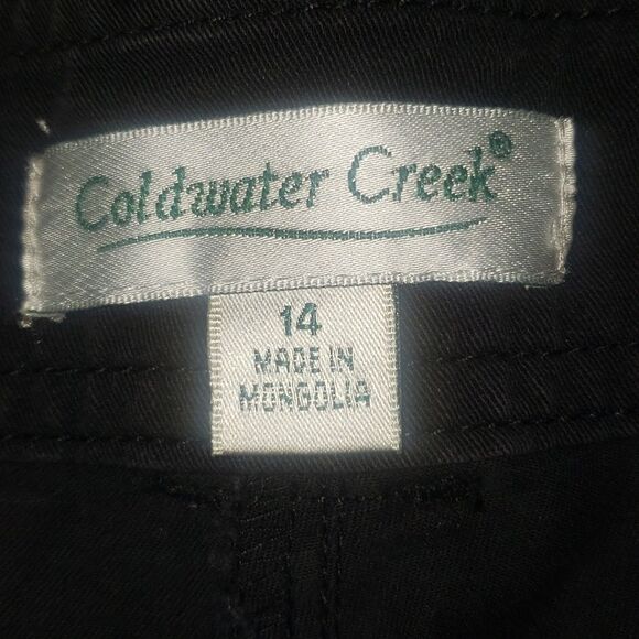Coldwater Creek black capri pants size 14 - Picture 7 of 8